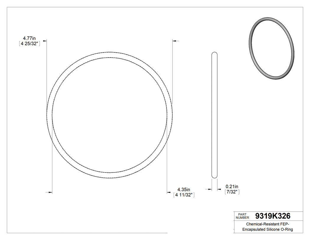 Technical drawing - 9319K326